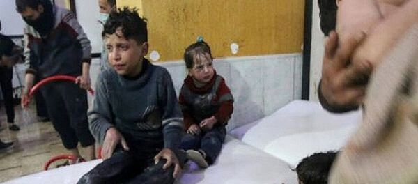 لقطة من فيديو الهجوم الكيميائي على دوما المفبرك - حسن دياب لقطة من فيديو الهجوم الكيميائي على دوما المفبرك - حسن دياب - سبوتنيك عربي