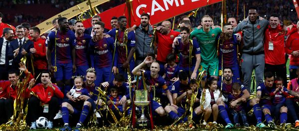 برشلونة بطل كأس إسبانيا 2018 - سبوتنيك عربي