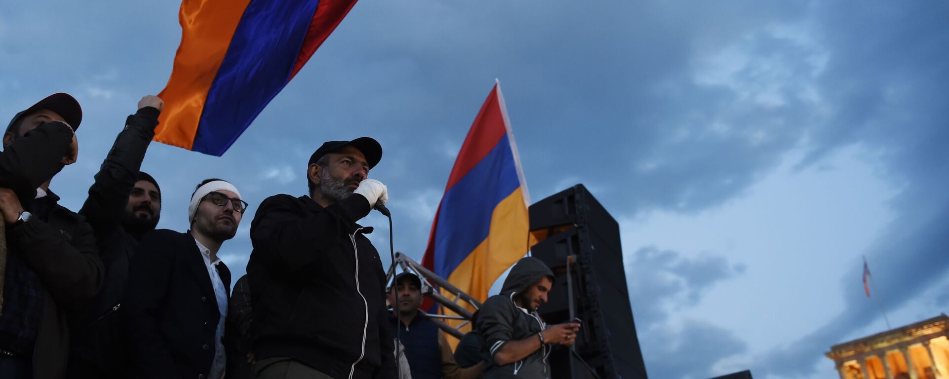زعيم المعارضة الأرمينية، نيكولا باشنيان في يريفان، أرمينيا 23 أبريل/ نيسان 2018  - سبوتنيك عربي, 1920, 13.09.2022