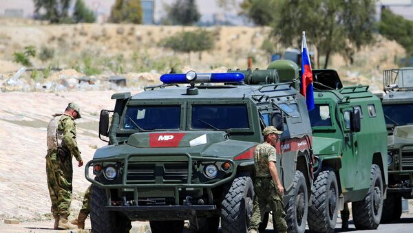 عربات الشرطة العسكرية الروسية في سوريا - سبوتنيك عربي