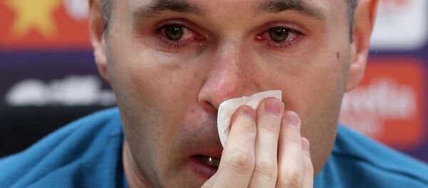 أندريس إنييستا، قائد فريق برشلونة الإسباني - سبوتنيك عربي