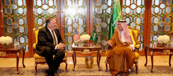 عادل الجبير مع مايك بومبيو - سبوتنيك عربي