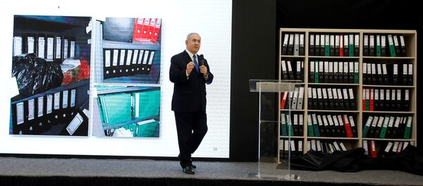 رئيس الحكومة الإسرائيلية نتنياهو يقدم عرضا حول برنامج إيران النووي - سبوتنيك عربي