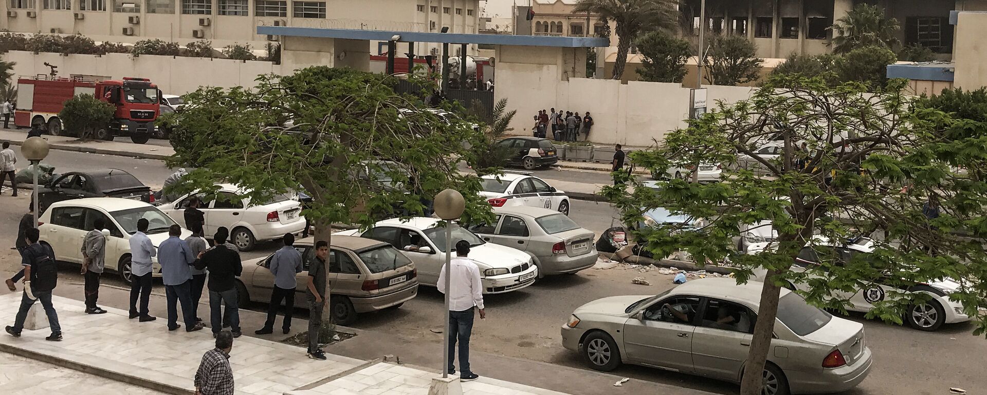 الهجوم الإرهابي على مقر مفوضية الانتخابات، بالعاصمة الليبية طرابلس - سبوتنيك عربي, 1920, 02.05.2018