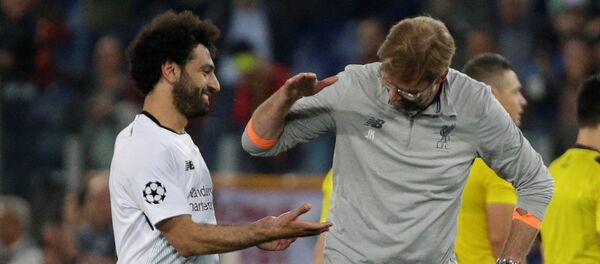 صلاح في مباراة روما وليفربول - سبوتنيك عربي