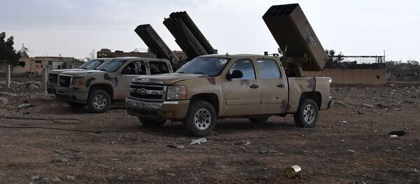 الوضع في سوريا - الجشيش السوري في مخيم يرموك للاجئين الفلسطينيين في ضواحي العاصمة دمشق، سوريا - سبوتنيك عربي