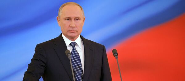 مراسم تنصيب فلاديمير بوتين رئيسا لروسيا، الكرملين، موسكو، روسيا 7 مايو/ أيار 2018 - سبوتنيك عربي