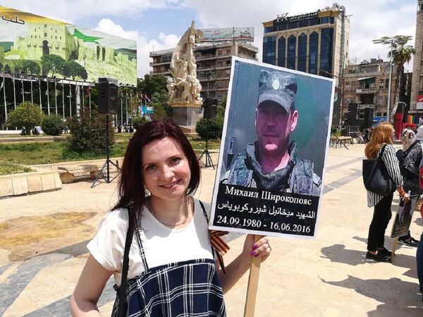 حلب تحتفل بعيد النصر الروسي في ساحتها الرئيسية - سبوتنيك عربي