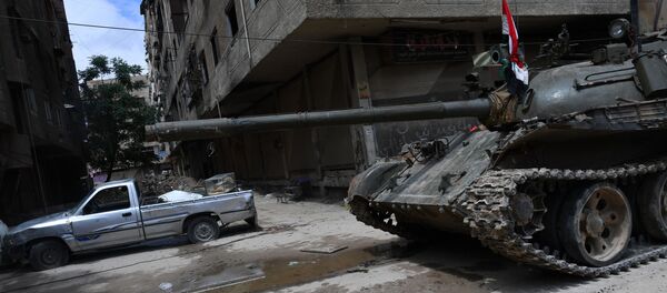 الوضع في مخيم اليرموك للاجئين الفلسطينيين في ريف دمشق، سوريا - سبوتنيك عربي