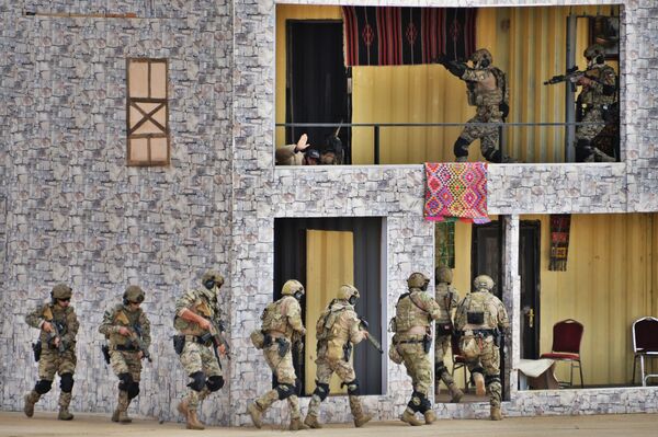 معرض قوات العمليات الخاصة سوفكس 2018 في القاعدة الجوية ماركا في الأردن - عرض عسكري للقوات الخاصة الأدنية - سبوتنيك عربي