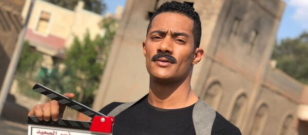 الممثل المصري محمد رمضان في كواليس تصوير مسلسل نصر الصعيد - سبوتنيك عربي