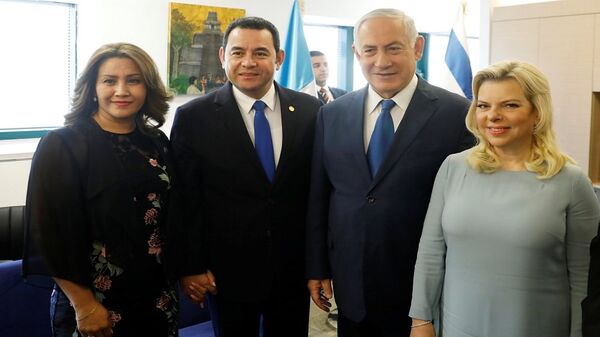 رئيس غواتيمالا جيمي موراليس ورئيس الوزراء الإسرائيلي بنيامين نتنياهو - سبوتنيك عربي