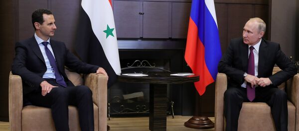 الرئيسان بوتين والأسد في لقاء سوتشي - سبوتنيك عربي