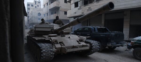 الجيش السوري في مخيم اليرموك، ريف دمشق، سوريا الجيش السوري في مخيم اليرموك، ريف دمشق، سوريا - سبوتنيك عربي