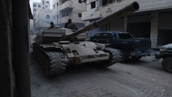 الجيش السوري في مخيم اليرموك، ريف دمشق، سوريا - سبوتنيك عربي