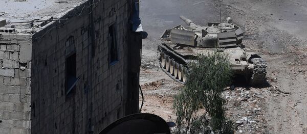 الجيش السوري في مخيم اليرموك، ريف دمشق، سوريا - سبوتنيك عربي