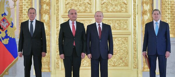 سفير الاردن لدى موسكو أمجد العضايلة - سبوتنيك عربي