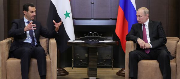 الرئيس فلاديمير بويتن يستقبل الرئيس بشار الأسد في سوتشي، روسيا 17 مايو/ أيار 2017 - سبوتنيك عربي