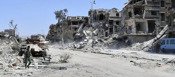 مخيم اليرموك بعد التحرير، جنوب دمشق، سوريا - سبوتنيك عربي