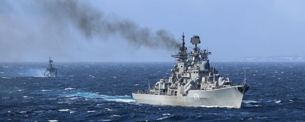  المناورات البحرية كومجا - 2018 في بحر بارنتس - سبوتنيك عربي