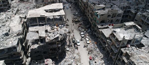 مخيم اليرموك بعد تحريره من إرهابيي تنظيم داعش، سوريا - سبوتنيك عربي