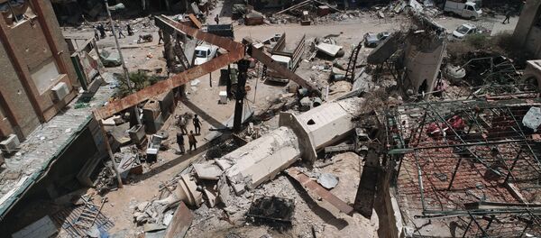 مخيم اليرموك بعد تحريره من إرهابيي تنظيم داعش، سوريا - سبوتنيك عربي