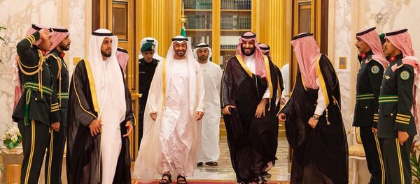 محمد بن سلمان يستقبل محمد بن زايد في جدة - سبوتنيك عربي