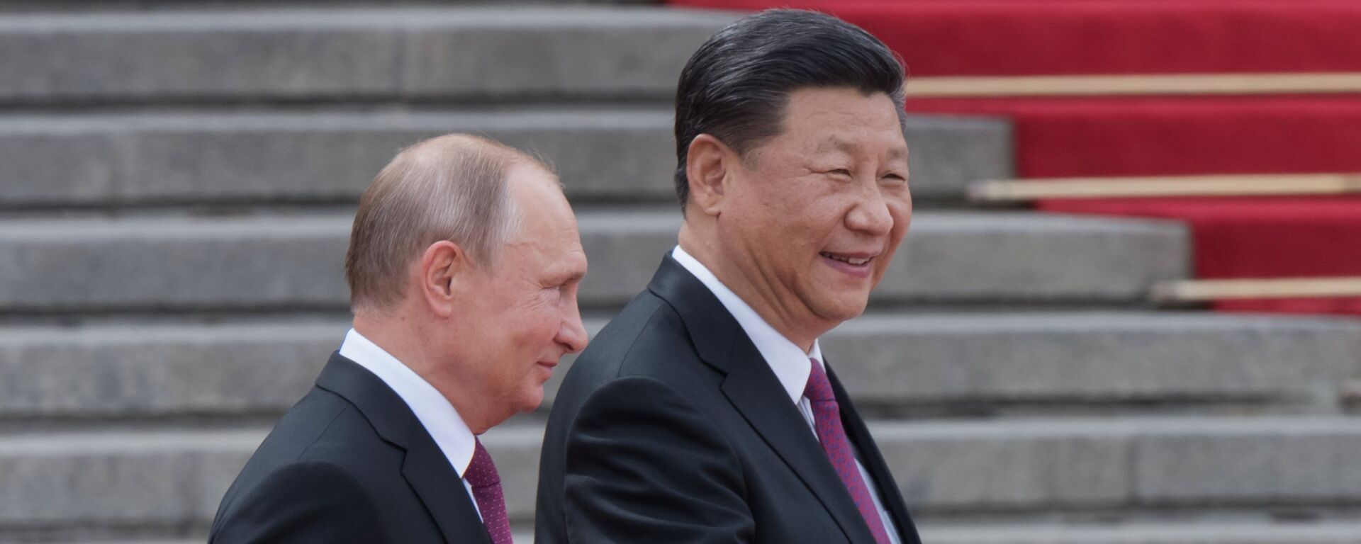 الرئيسان الروسي فلاديمير بوتين والصيني شي جين بينغ في الصين - سبوتنيك عربي, 1920, 08.09.2021