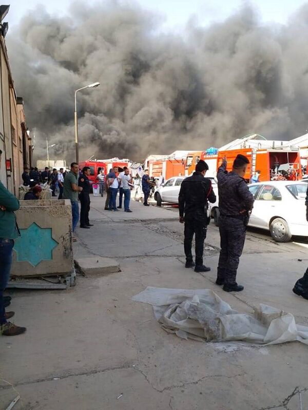 اندلاع النيران في مخزن لصناديق الاقتراع في بغداد - سبوتنيك عربي