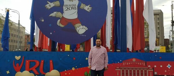 رئيس الاتحاد السوري لكرة القدم فادي دباس في موسكو - سبوتنيك عربي