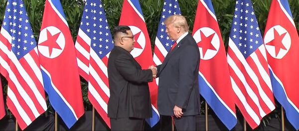 دونالد ترامب وكيم جونغ أون - سبوتنيك عربي