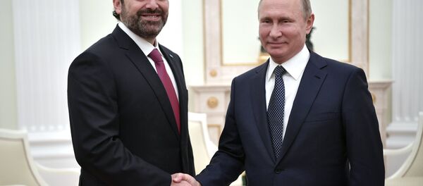 الرئيس الروسي يلتقي مع رئيس الوزراء اللبناني سعد الحريري (13 يونيو/حزيران 2018) - سبوتنيك عربي