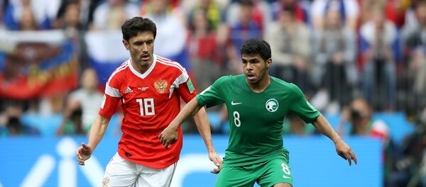 مباراة منتخب روسيا والسعودية - سبوتنيك عربي