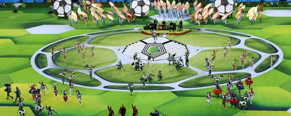 مراسم افتتاح كأس العالم فيفا روسيا 2018 في ملعب لوجنيكي، موسكو - سبوتنيك عربي