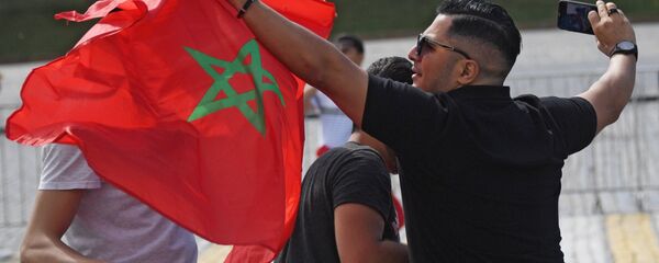 مشجعون من المغرب في موسكو، كأس العالم 2018، روسيا - سبوتنيك عربي
