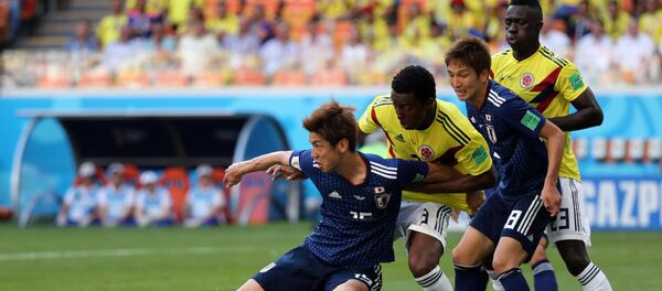 المباراة التي جمعت المنتخب الياباني والكولومبي في كأس العالم 2018 في روسيا المباراة التي جمعت المنتخب الياباني والكولومبي في كأس العالم 2018 في روسيا - سبوتنيك عربي