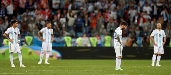 مباراة الأرجنتين وكرواتيا - ليونيل ميسي - سبوتنيك عربي