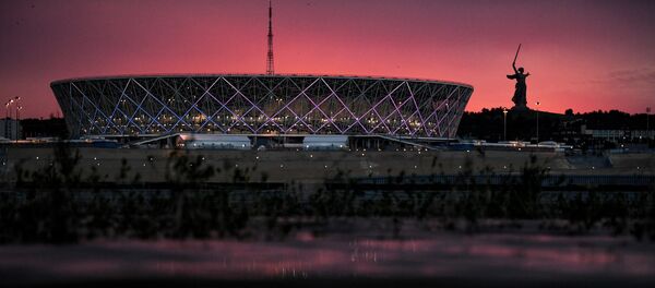 مباراة مصر والسعودية في مدينة فولغوغراد الروسية - سبوتنيك عربي