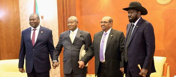 سلفاكير ورياك مشار في الخرطوم - سبوتنيك عربي