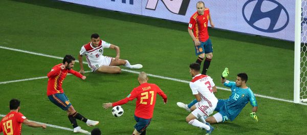 مباراة إسبانيا والمغرب في كأس العالم 2018 - سبوتنيك عربي