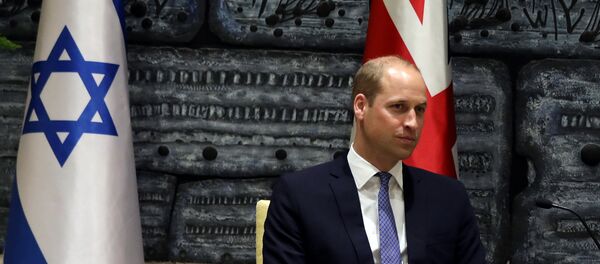 نجل ولي عهد بريطانيا الأمير وليام خلال زيارته الأولى لإسرائيل، 26 يونيو/حزيران 2018 - سبوتنيك عربي