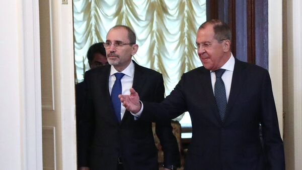 وزير الخارجية الروسي سيرغي لافروف ونظيره الأردني الصفدي - سبوتنيك عربي