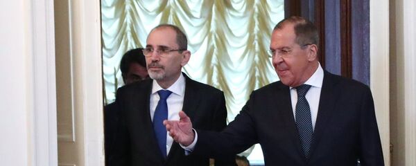 وزير الخارجية الروسي سيرغي لافروف ونظيره الأردني الصفدي - سبوتنيك عربي