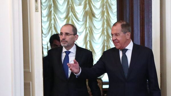 وزير الخارجية الروسي سيرغي لافروف ونظيره الأردني الصفدي - سبوتنيك عربي