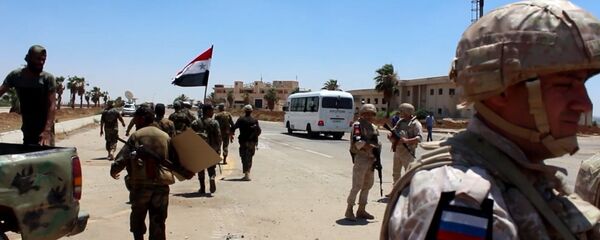 قوات روسية وسورية في الجنوب السوري - درعا - سبوتنيك عربي