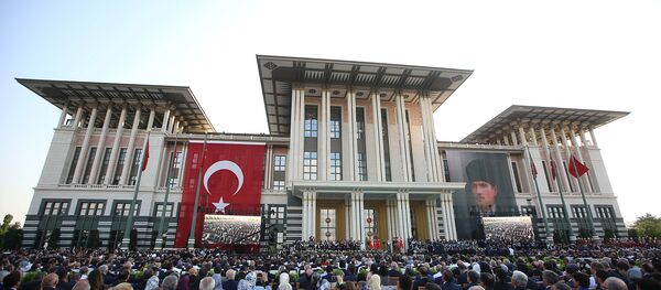 الرئيس أردوغان خلال حفل تنصيبه رئيسا لتركيا - سبوتنيك عربي