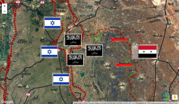 خارطة توزع القوات في الجنوب السوري - سبوتنيك عربي
