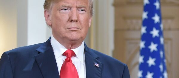 الرئيس الأمريكي دونالد ترامب في القصر الرئاسي الفنلندي في هلسنكي الرئيس الأمريكي دونالد ترامب في القصر الرئاسي الفنلندي في هلسنكي - سبوتنيك عربي