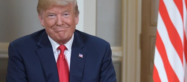 لقاء الرئيس الروسي فلاديمير بوتين والرئيس الأمريكي دونالد ترامب في هلسنكي، فنلندا 16 يويليو/ تموز 2018 - سبوتنيك عربي