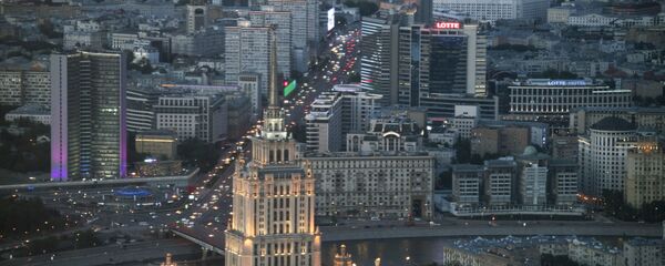 مشهد يطل على مدينة موسكو - المجمع التجاري موسكو - سيتي، برج فيديراتسيا فوستوك - سبوتنيك عربي